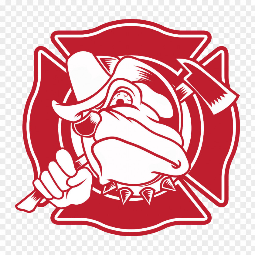 Firefighter Bulldog Fire Department PNG