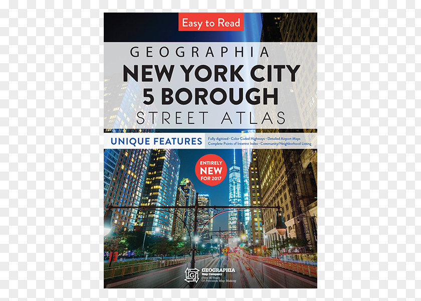 New York City Map Display Advertising Poster Banner Metropolitan Area PNG