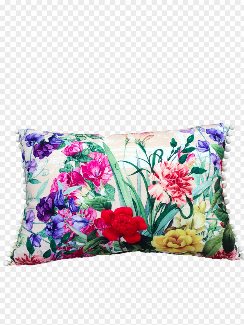 Pillow The Gardener's Year Carnation Cushion Floral Design PNG
