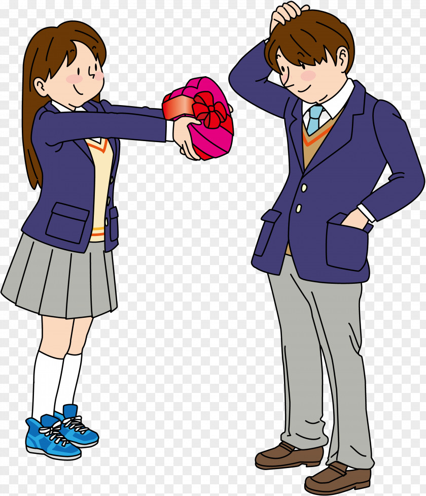 Style Conversation Valentines Day Cartoon PNG