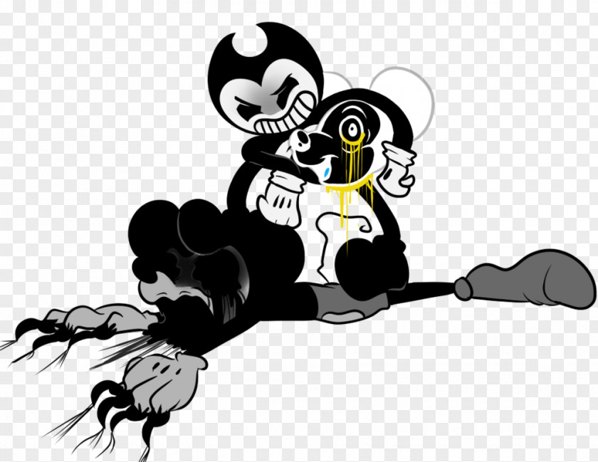 Mickey Mouse Bendy And The Ink Machine Epic Fan Art PNG