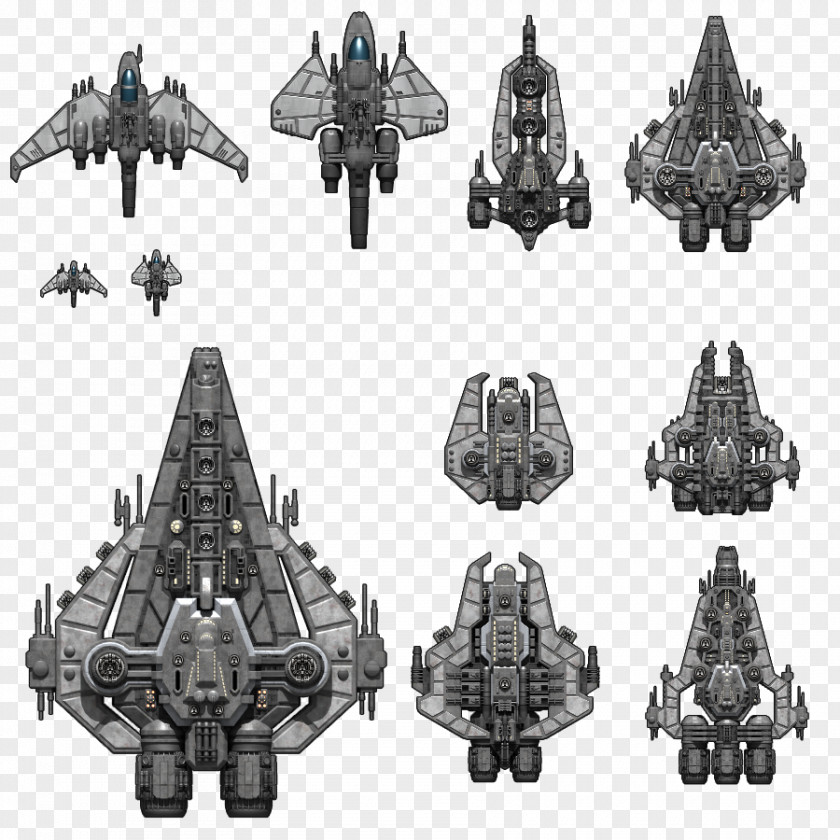 Sprite Spacecraft Ship Game Image PNG