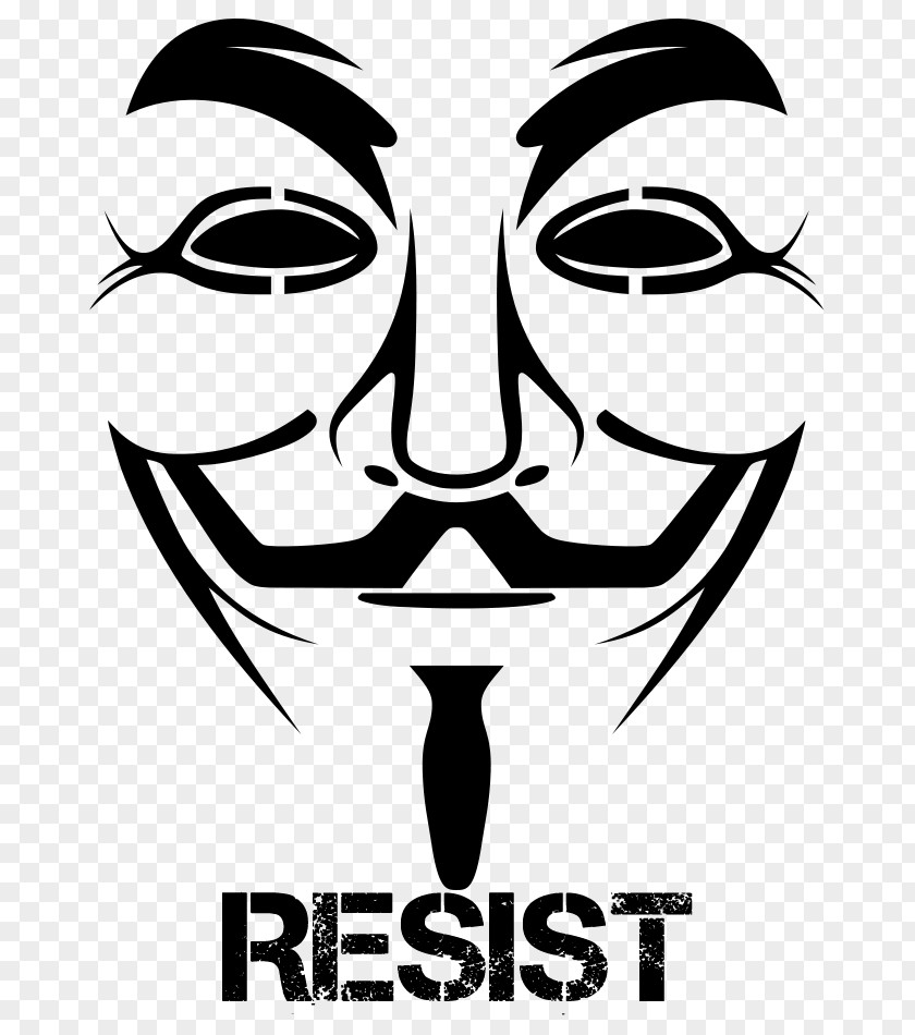 T-shirt Guy Fawkes Mask Anonymous V PNG