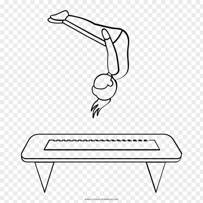 Trampoline Coloring Book Drawing Diving Boards Trampolining PNG