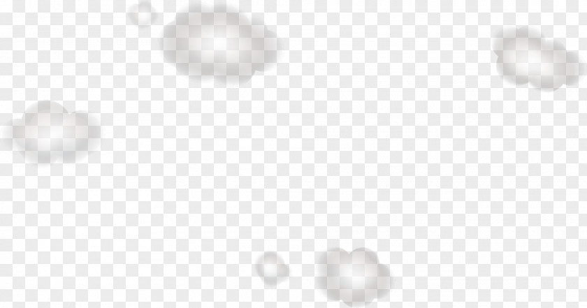 White Floating Clouds Circle Angle Pattern PNG