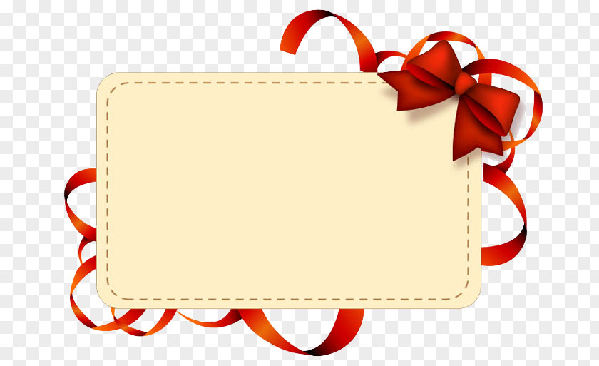 A Gift Card Paper Ribbon Label Clip Art PNG