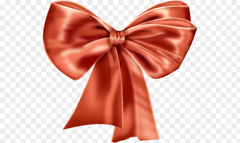 Peach Textile Red Christmas Ribbon PNG