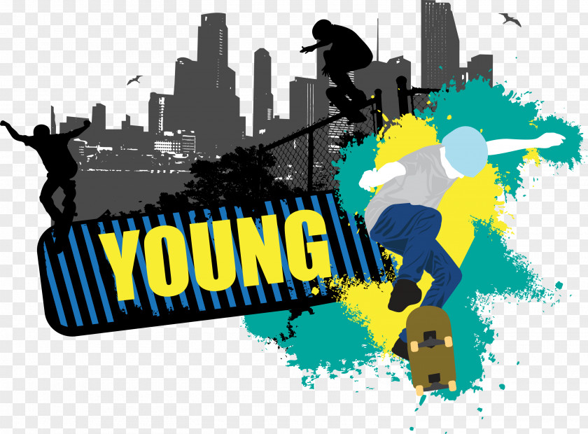 Skateboard Juvenile Vector Free Skateboarding Download PNG