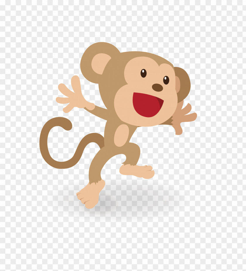 Cute Cartoon Monkey Pattern Macaque Animation PNG