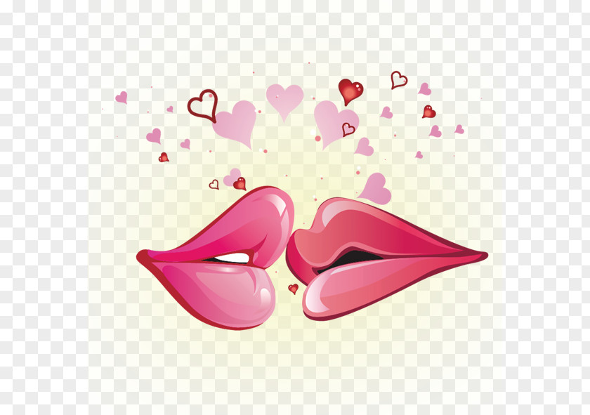 Love Lips Kiss Valentines Day February 14 Heart Facebook Greeting Card PNG