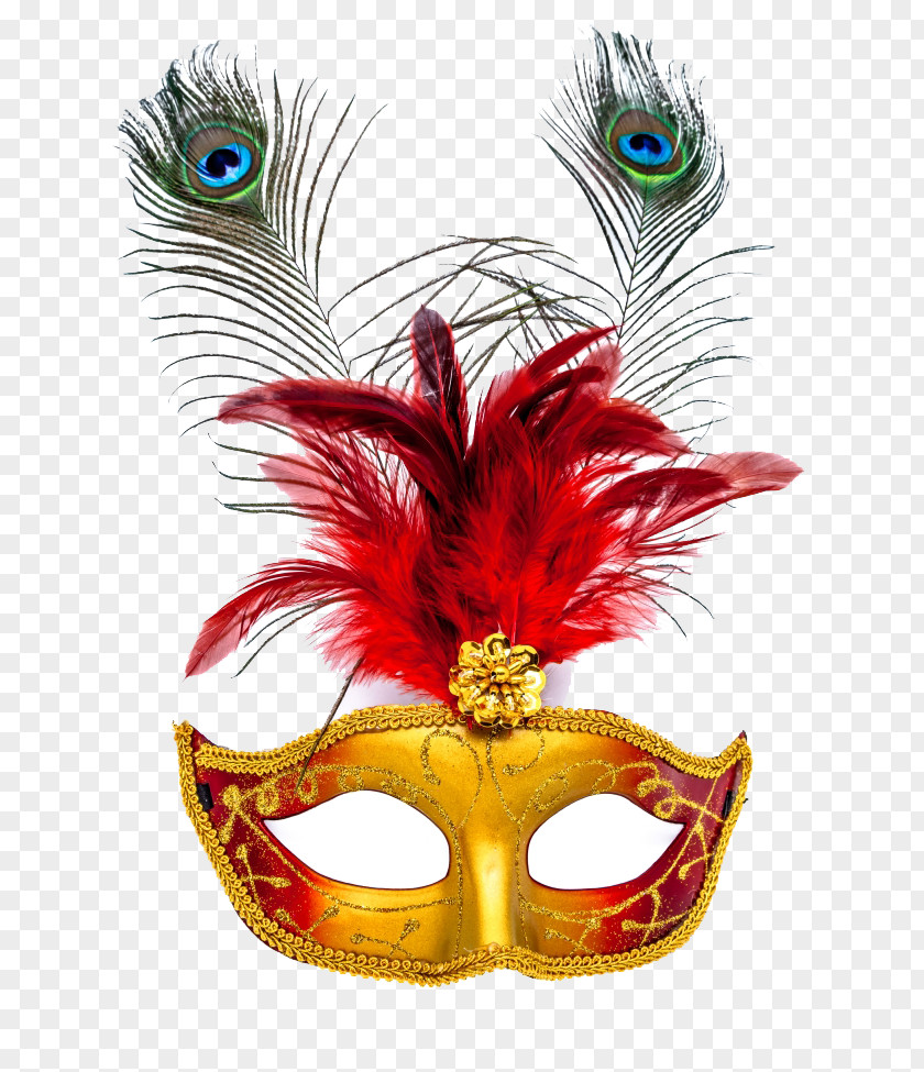 Peacock Carnival Mask Feather Party Masquerade Ball PNG