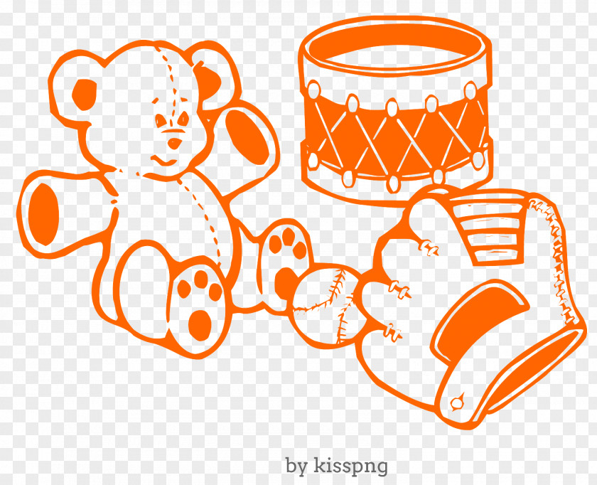 Toy Drum, Baseball Glove. PNG