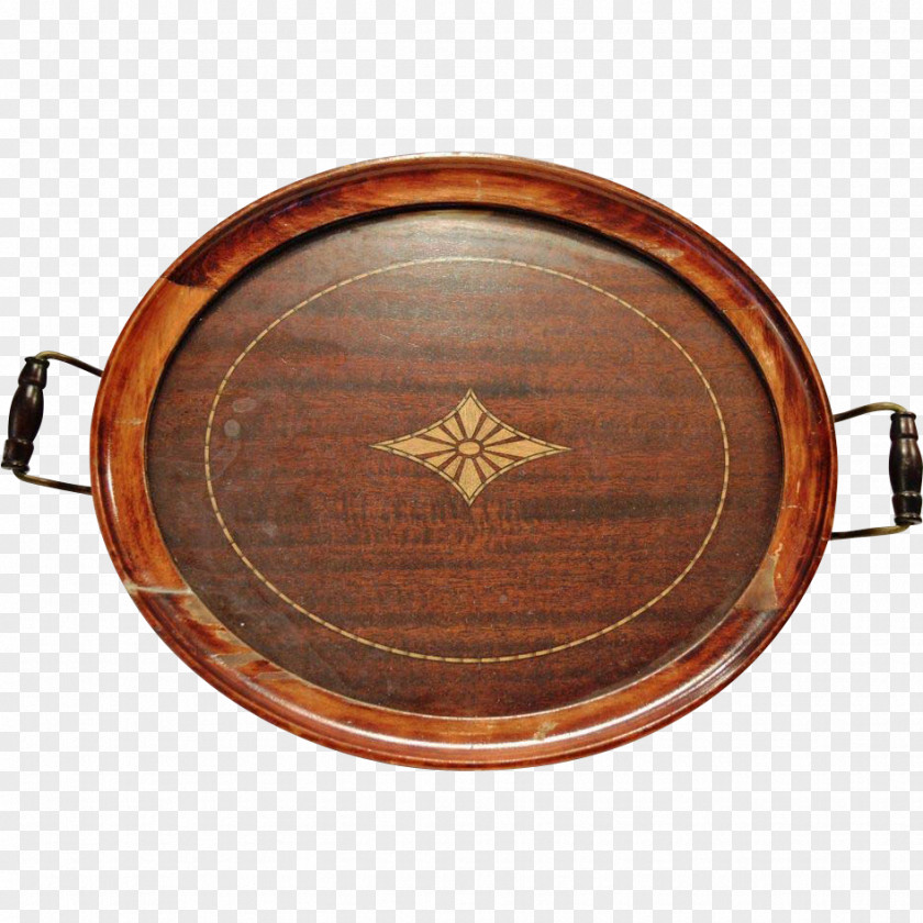 Wood Tray Platter Inlay Glass PNG