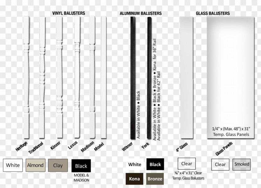 Baluster Handrail Fence Guard Rail PNG