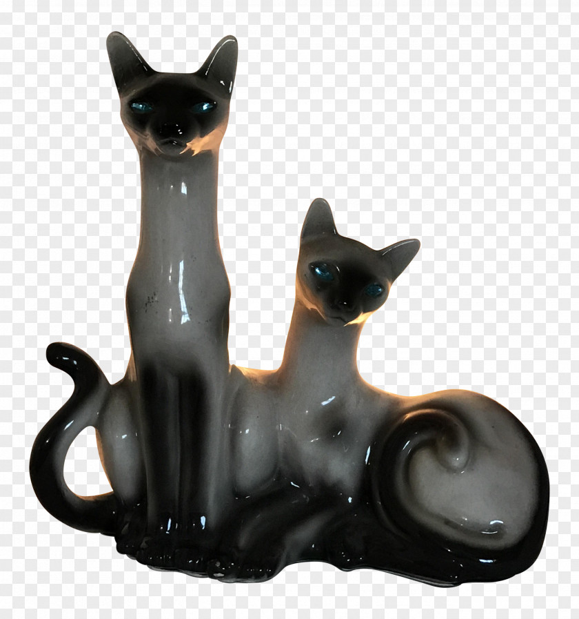 Black Cat Ceramic Siamese Whiskers Electric Light PNG