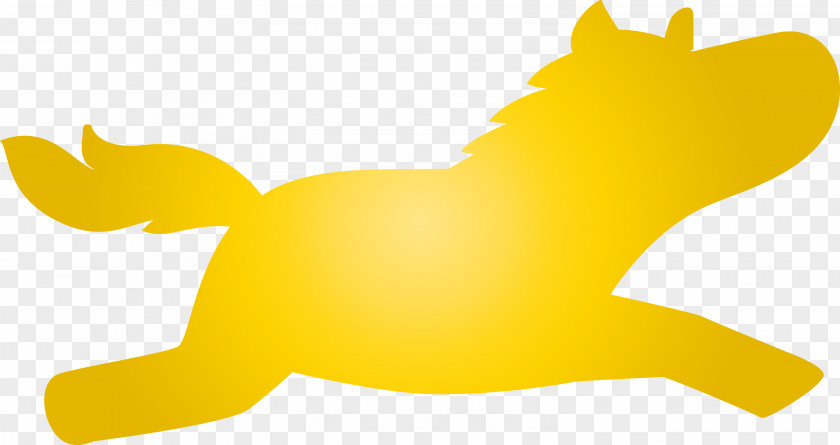Cartoon Yellow Dog Meter Beak PNG