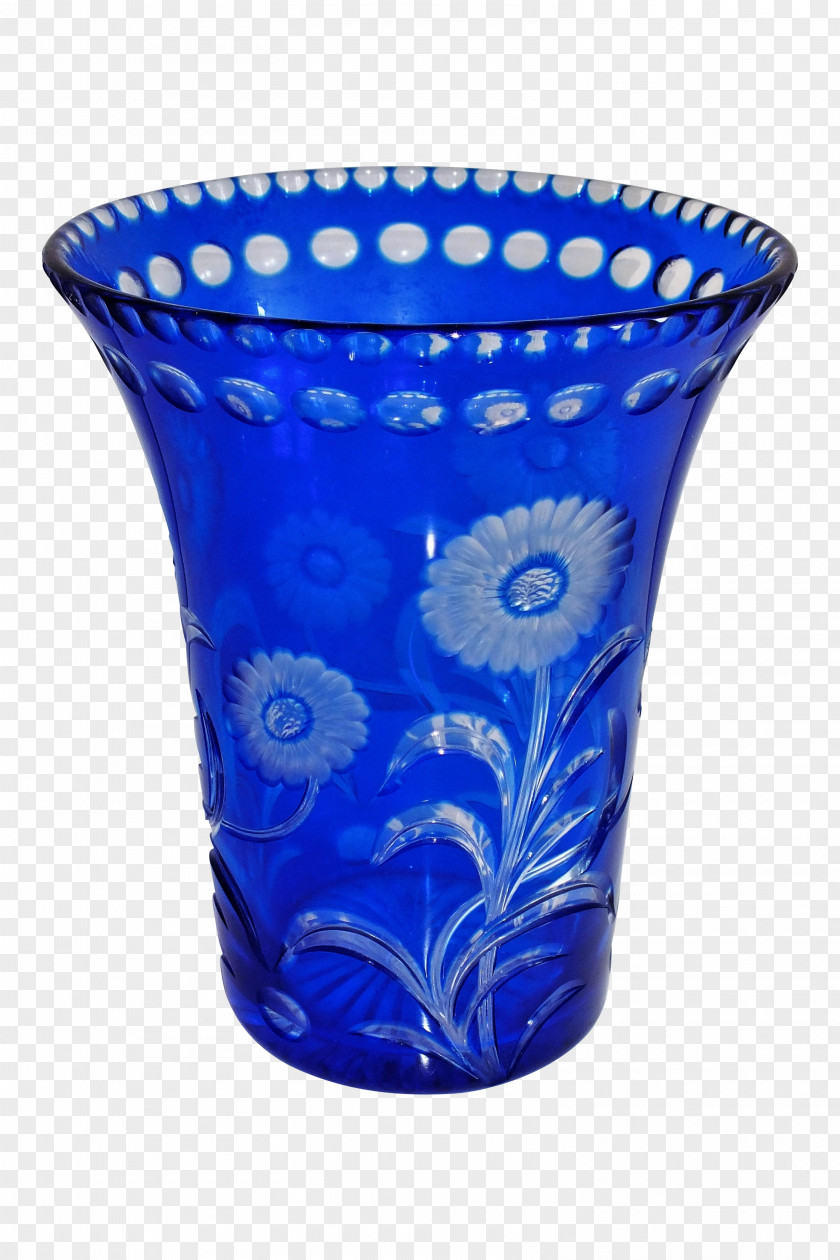 Glass Vase Cobalt Blue Table-glass PNG