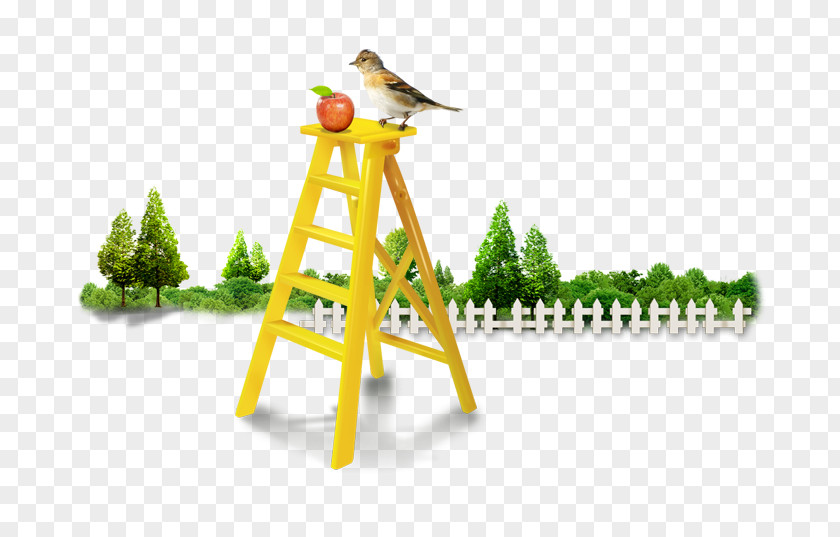 Ladder Material Picture Lawn Green Electroplating Resource Computer File PNG