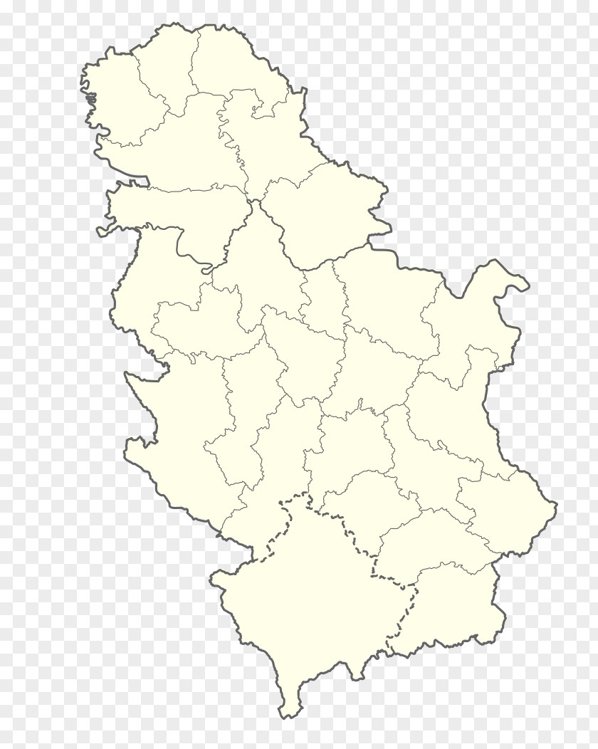 Map Central Serbia Southern And Eastern Vojvodina North PNG