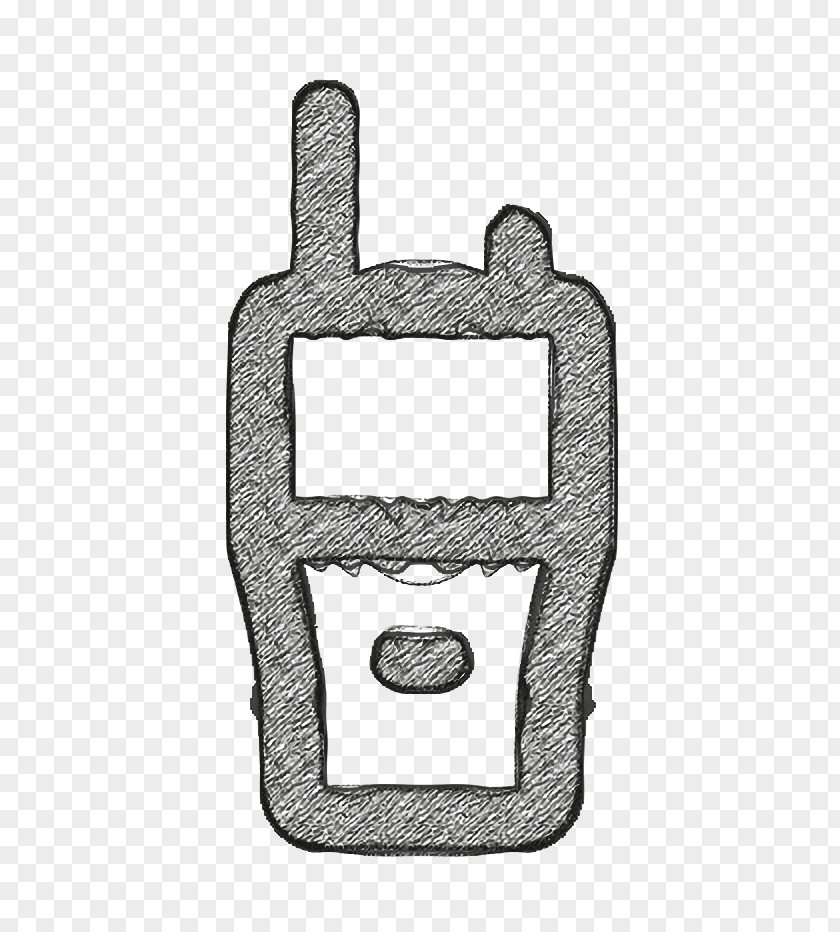 Military Outline Icon Walkie Talkie Frequency PNG