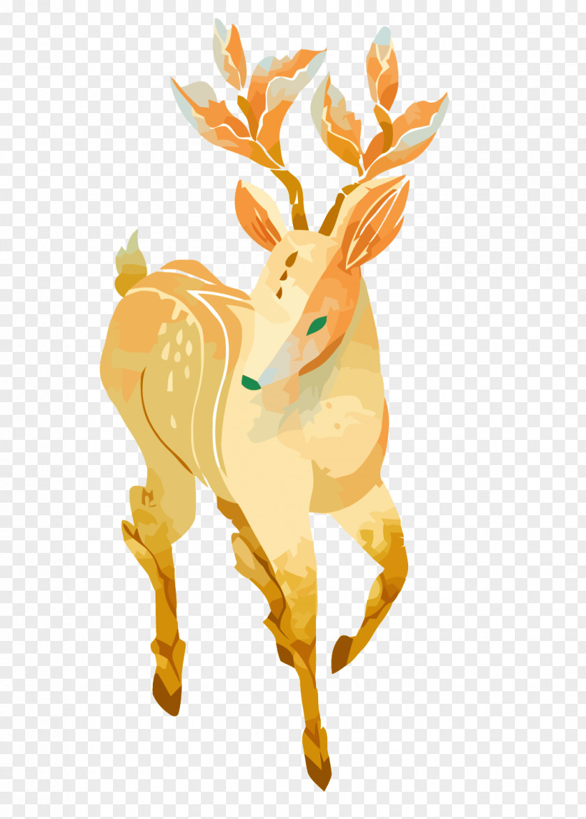 Vector Watercolor Deer Xiaoshu Shuangjiang Dashu Mangzhong Chunfen PNG