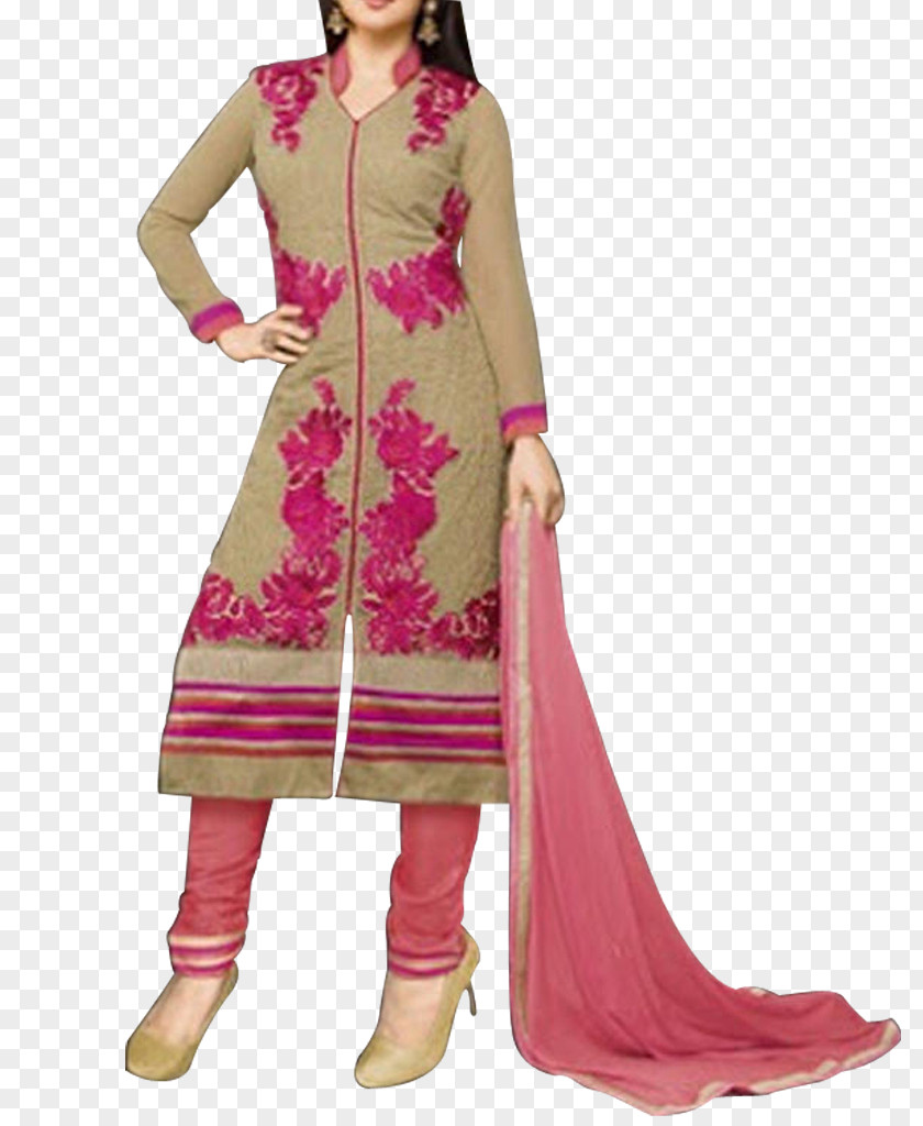Design Fashion Pink M Dress PNG