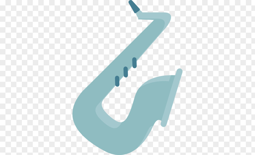 Grey Saxophone Icon PNG