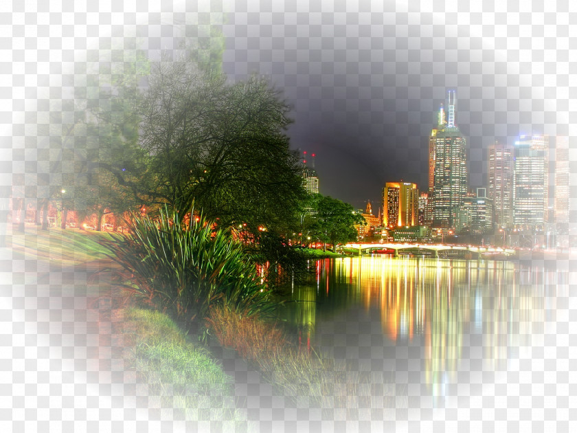 Melbourne Australia Desktop Wallpaper Image Night City PNG