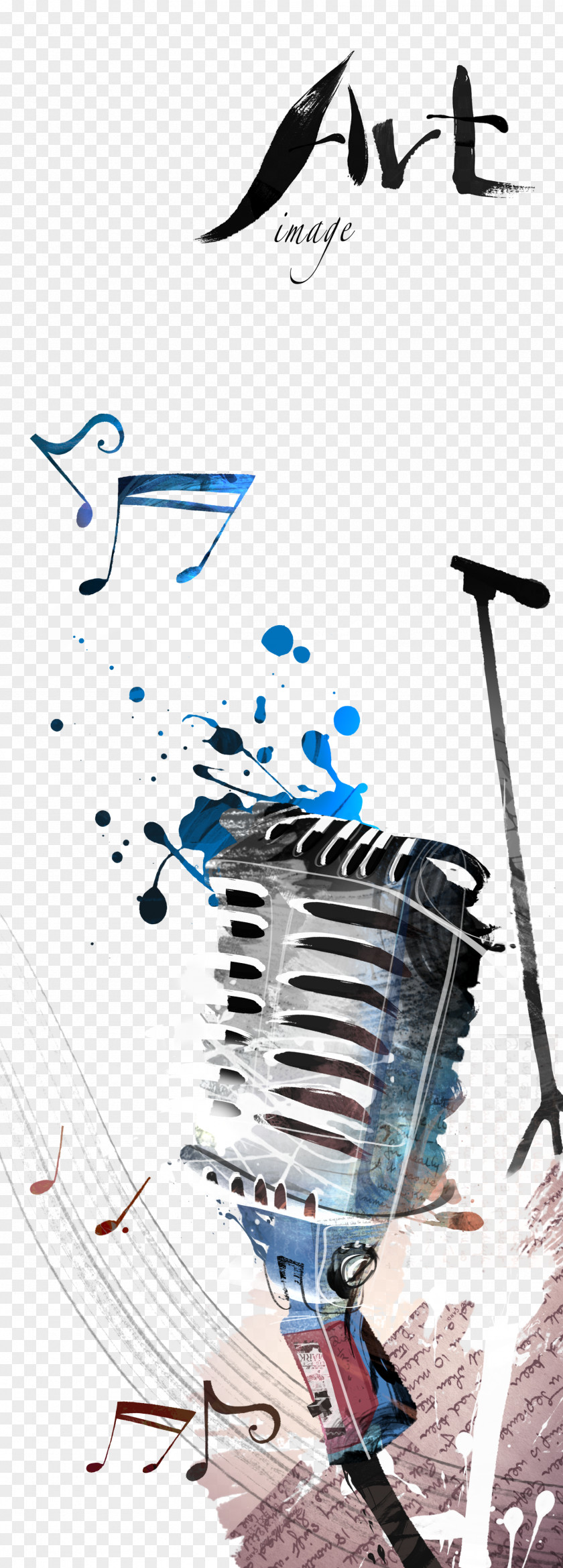 Microphone Poster Illustration PNG