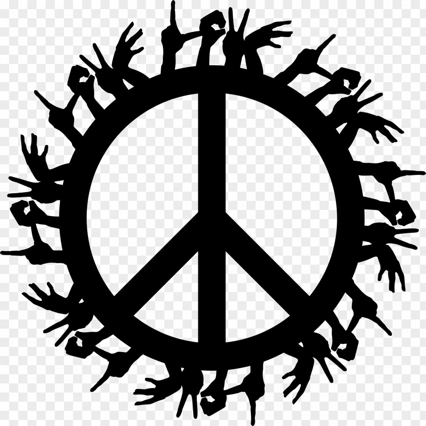 Peace Symbols Silhouette Clip Art PNG