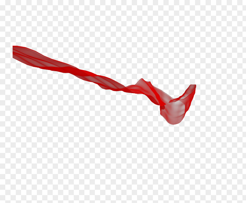 Red Ribbon Silk Computer File PNG