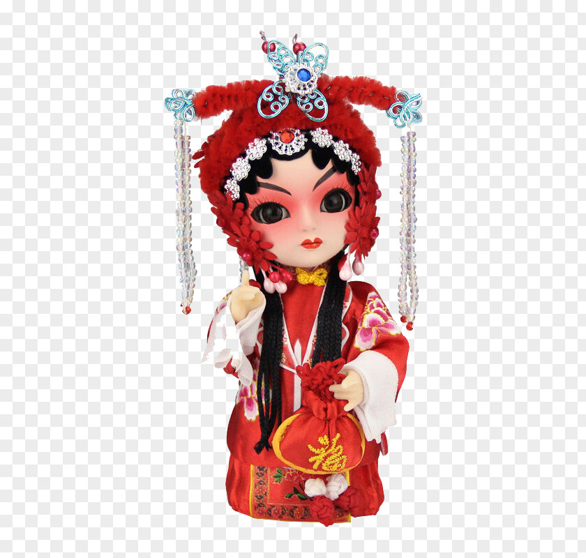 Bride Doll Face Peking Opera Q-version PNG