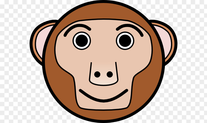 Face Cartoons Circle Monkey Clip Art PNG