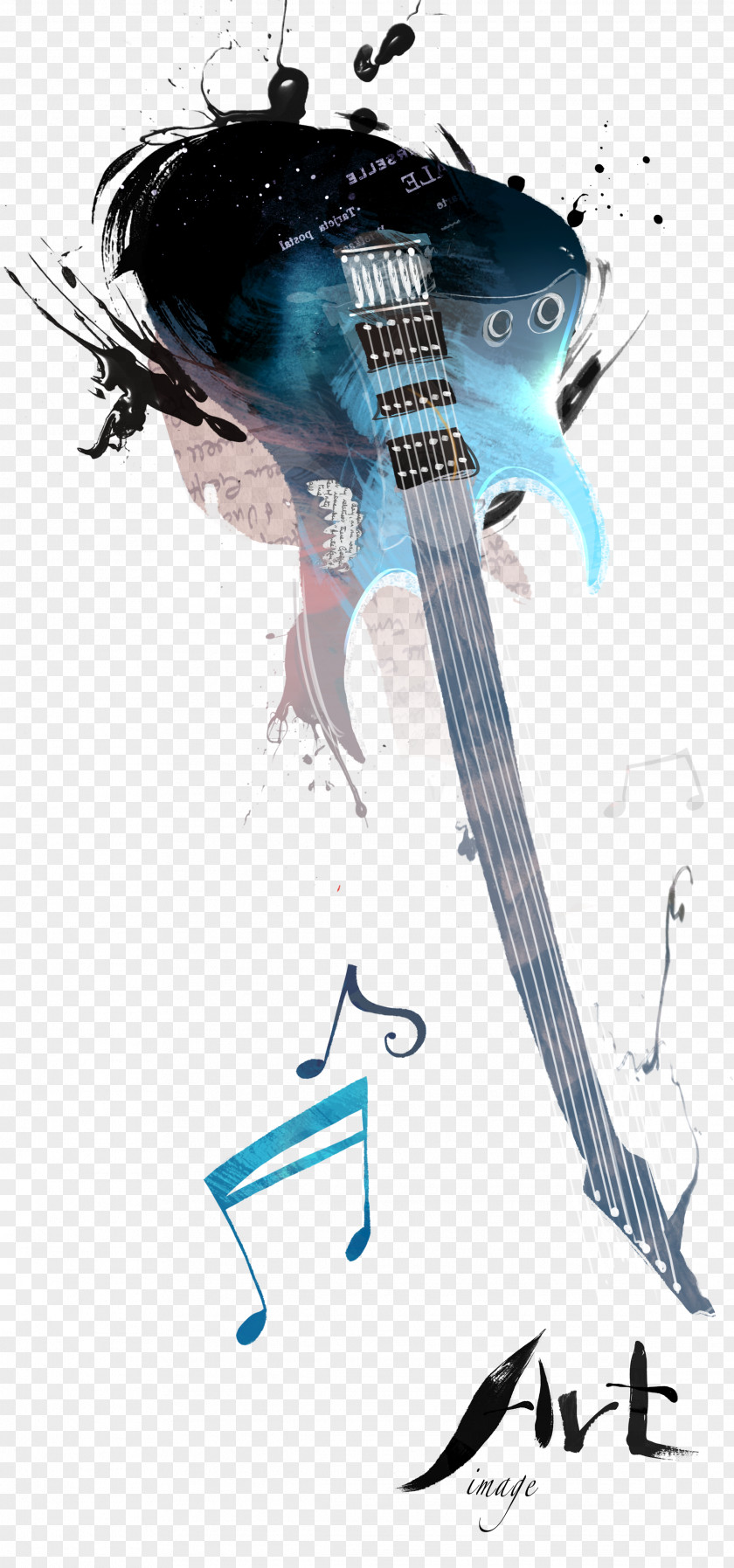 Guitar Electric Poster PNG