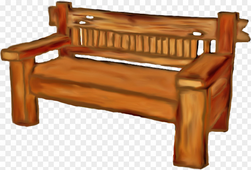 Chair Bench Wood Stain PNG