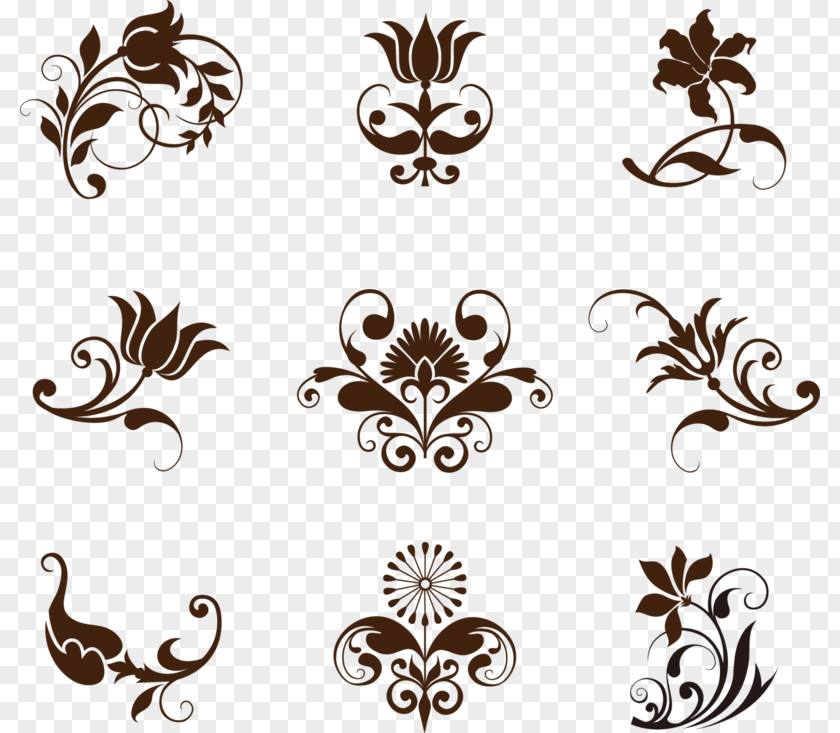 Style Sticker Floral Decorative PNG