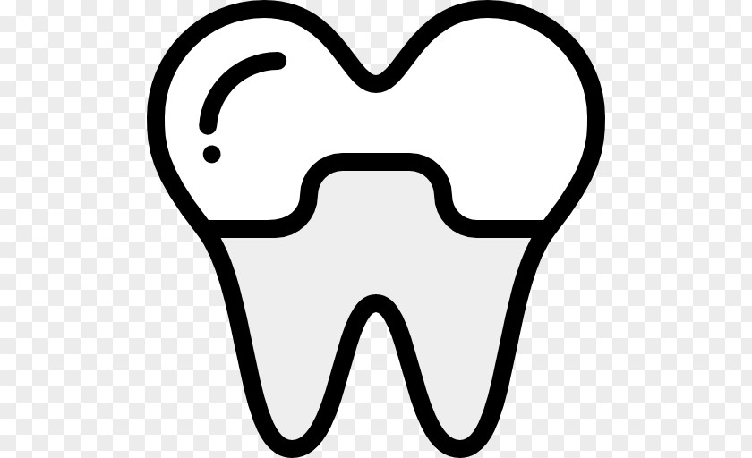 Tooth Icon Crazy Quilting Textile Design PNG