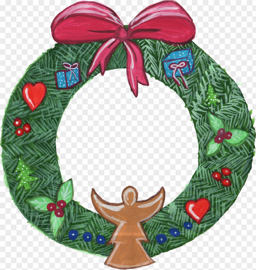 Wreath Christmas Ornament Garland Clip Art PNG