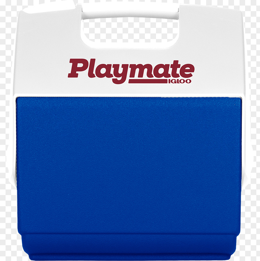 PICKNIC Blue Igloo Playmate Pal 9 Can Cooler White Color PNG