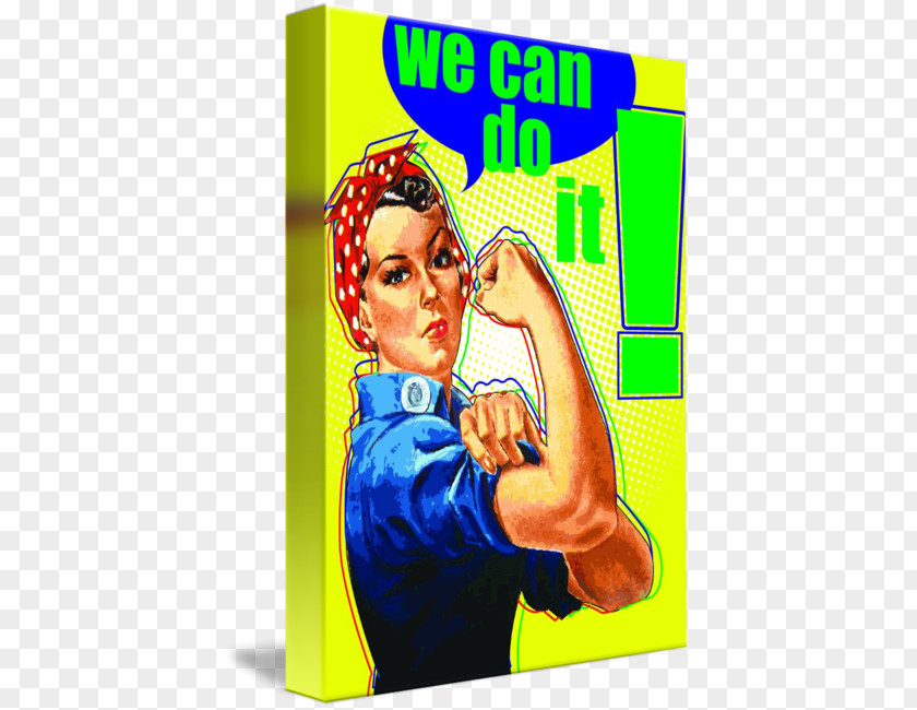 Rosie The Riveter We Can Do It! Poster Startup Company PNG