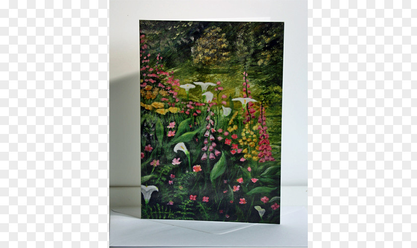 Flower Garden Painting Cornish Hedge Picture Frames PNG