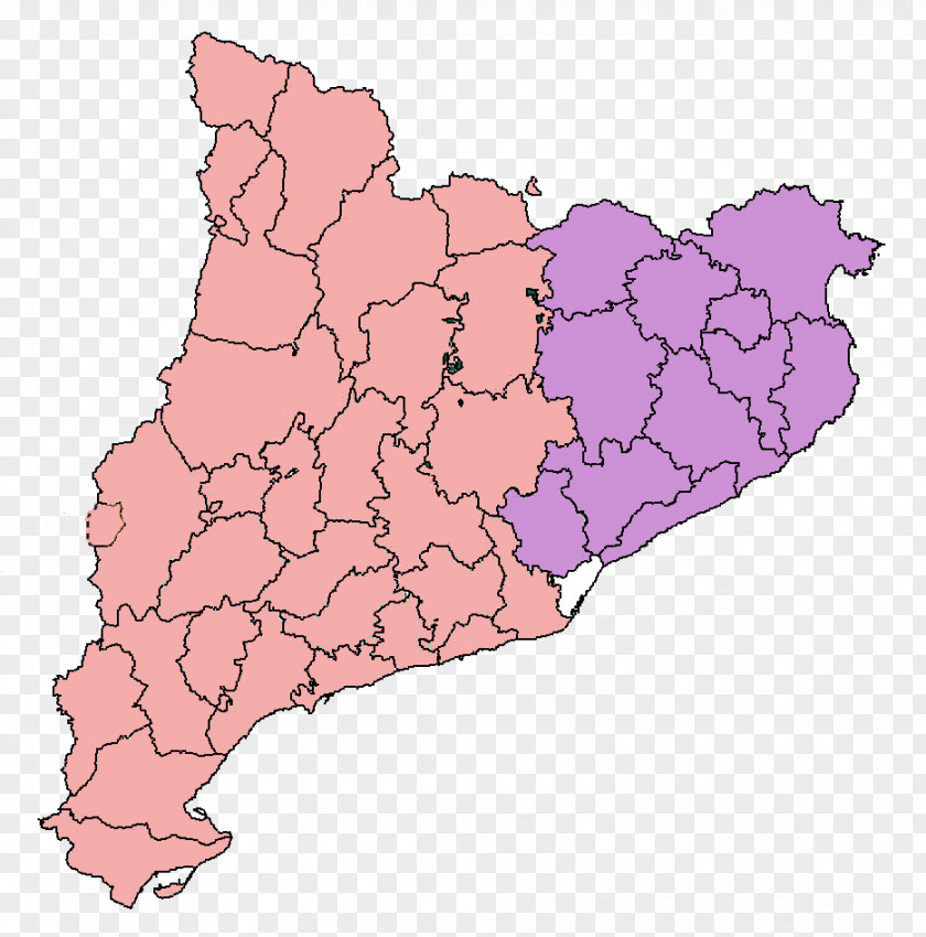 Map Blank Vallès Comarca Aurrealerta PNG