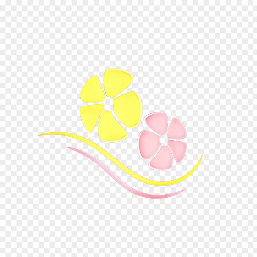 Petal Flower Pink Yellow Leaf Logo Plant PNG