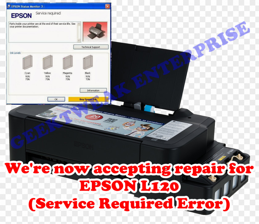 City-service Electronics Accessory Micro Piezo Epson Printer PNG