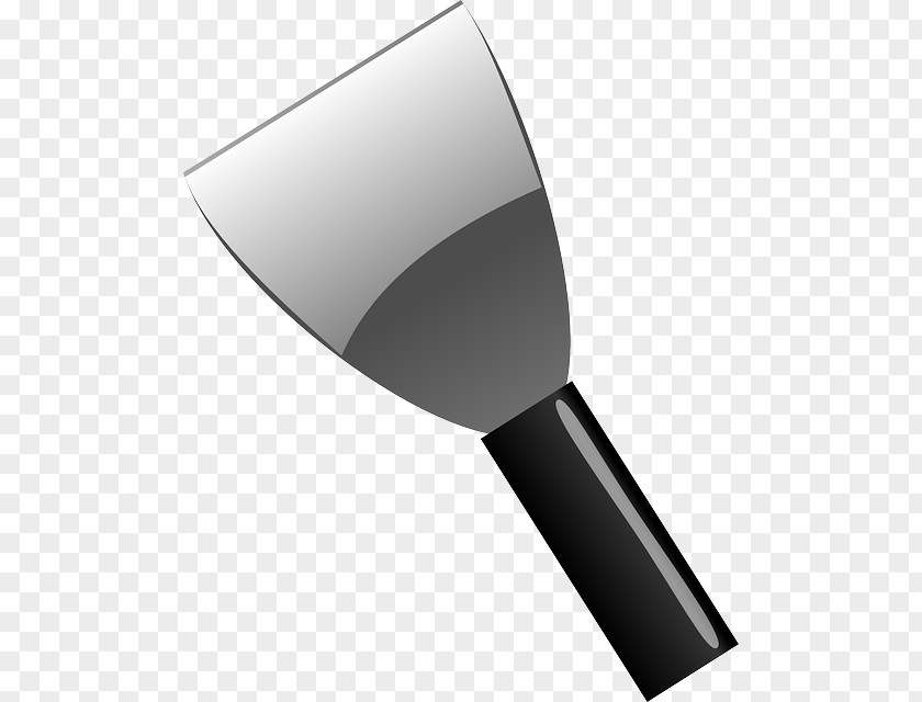 Dark Grey Putty Knife Spatula Clip Art PNG