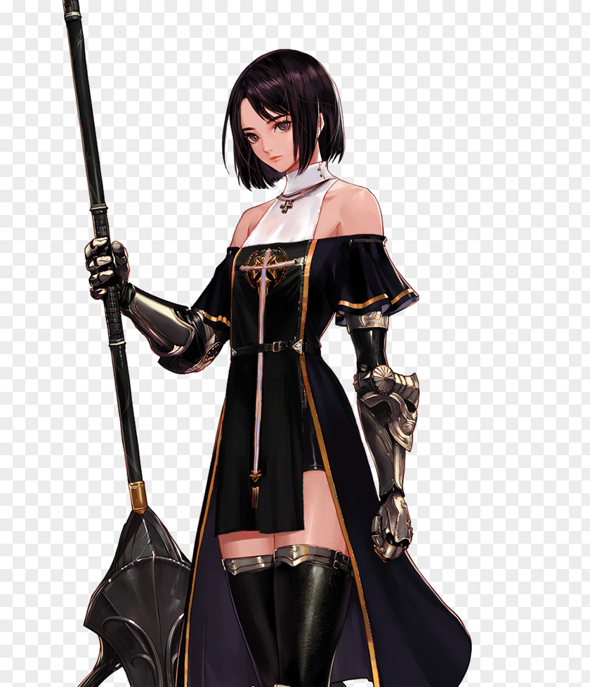 Nun Dungeon Fighter Online Character Costume Design Illustration PNG