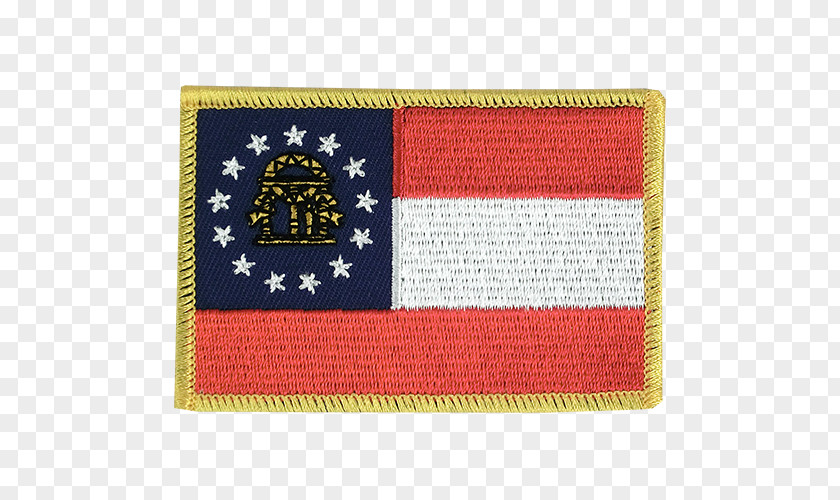 Flag Of Georgia Patch Embroidered PNG