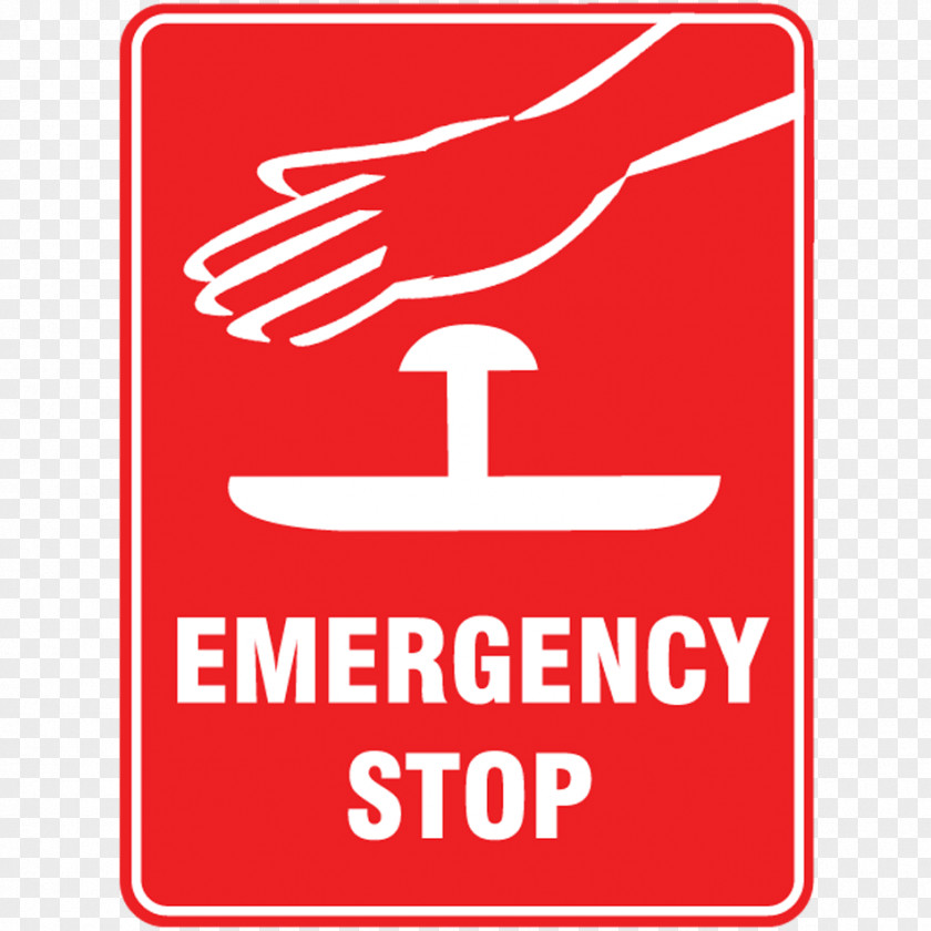 Emergency Safety Sign Kill Switch Sticker PNG
