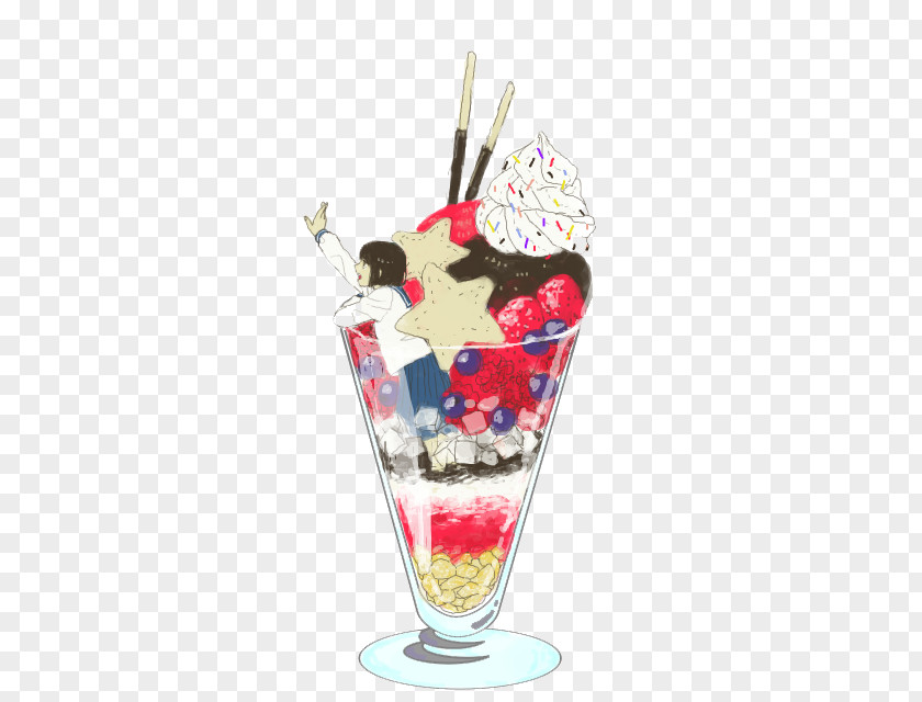 Ice Cream Retro Sen Department Sundae Parfait Gelato Knickerbocker Glory PNG