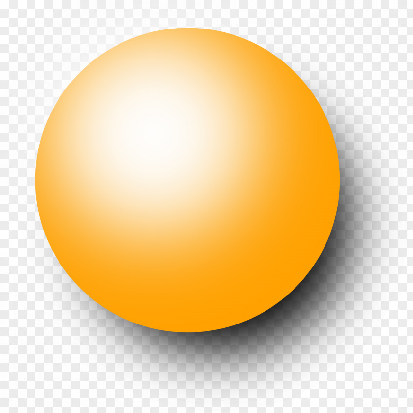 Ping Pong Kugel Orange Clip Art PNG
